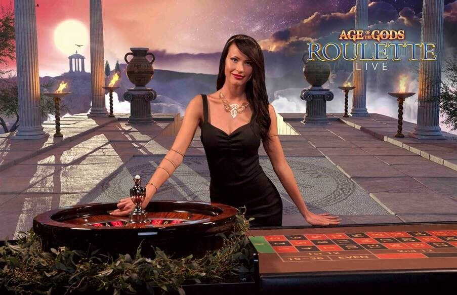 Age of The Gods Live Roulette