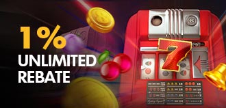 SLOTS 1% CASH REBATE